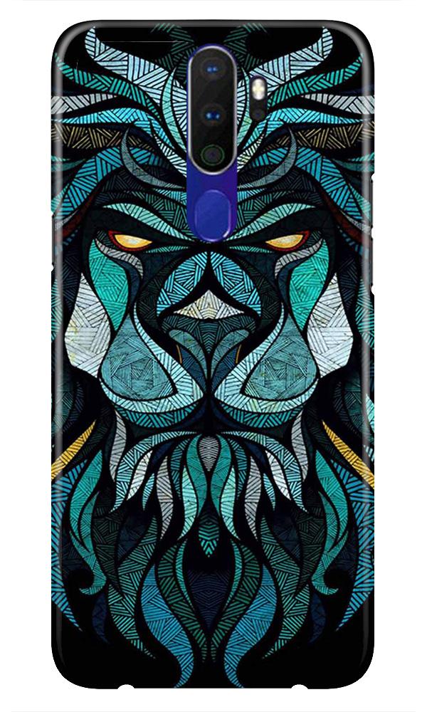 Lion Mobile Back Case for Oppo A9 2020  (Design - 314)