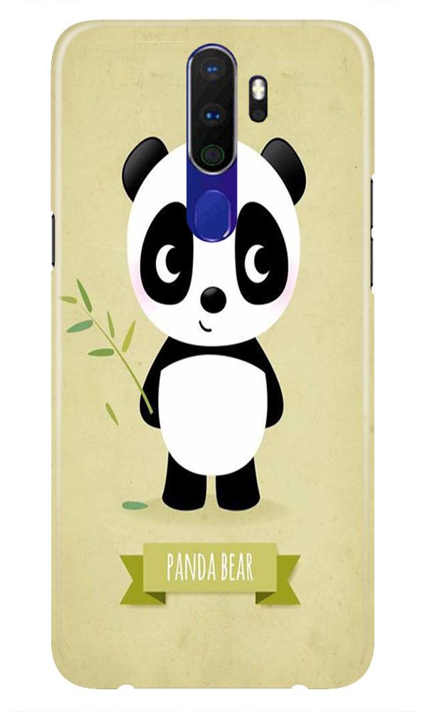 Panda Bear Mobile Back Case for Oppo A9 2020(Design - 317)