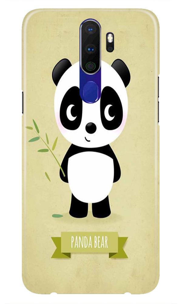 Panda Bear Mobile Back Case for Oppo A9 2020  (Design - 317)