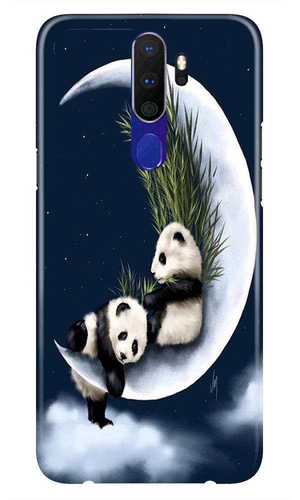 Panda Moon Mobile Back Case for Oppo A5 2020  (Design - 318)