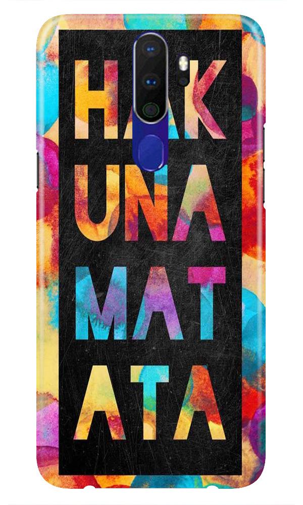 Hakuna Matata Mobile Back Case for Oppo A5 2020  (Design - 323)