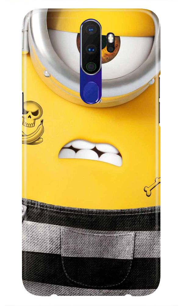 Minion Mobile Back Case for Oppo A9 2020  (Design - 324)