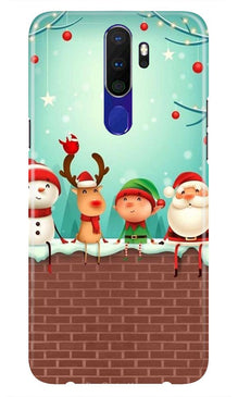 Santa Claus Mobile Back Case for Oppo A9 2020  (Design - 334)