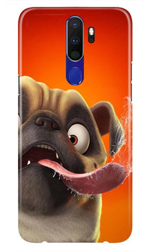 Dog Mobile Back Case for Oppo A5 2020  (Design - 343)