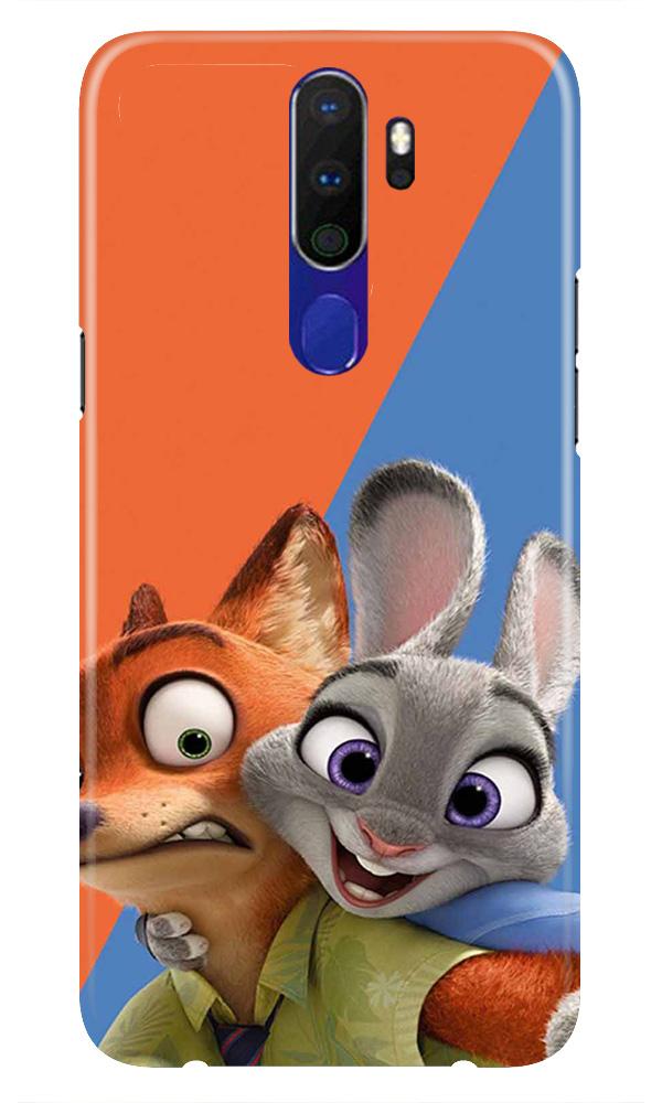 Cartoon Mobile Back Case for Oppo A9 2020  (Design - 346)