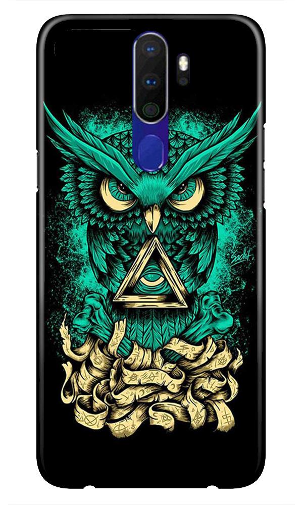 Owl Mobile Back Case for Oppo A9 2020  (Design - 358)