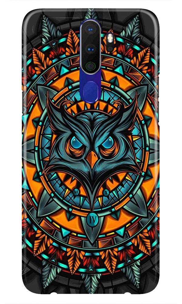 Owl Mobile Back Case for Oppo A9 2020  (Design - 360)