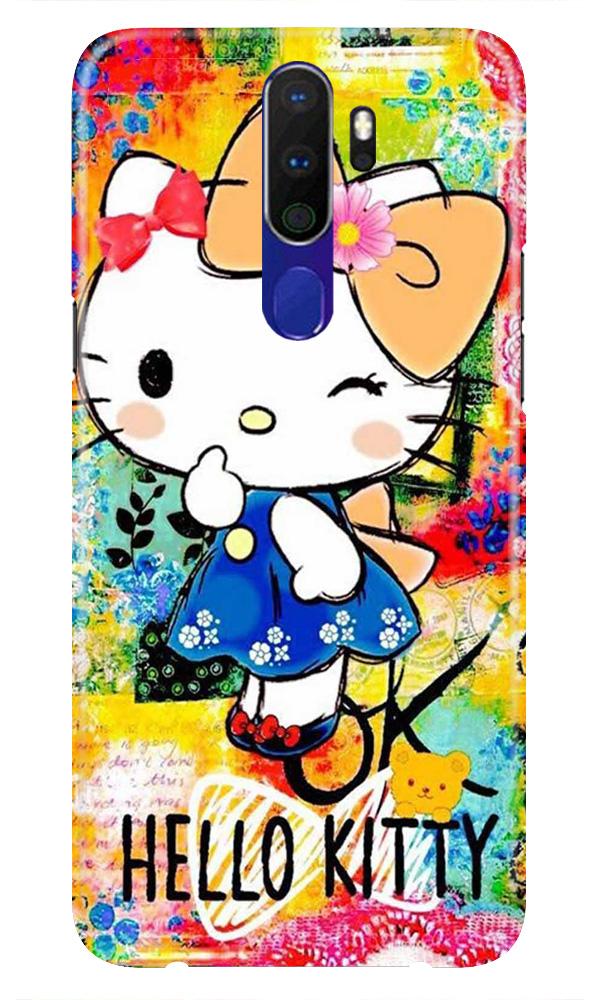 Hello Kitty Mobile Back Case for Oppo A9 2020  (Design - 362)