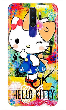 Hello Kitty Mobile Back Case for Oppo A5 2020  (Design - 362)