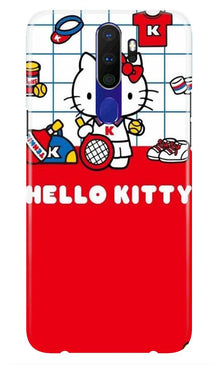 Hello Kitty Mobile Back Case for Oppo A5 2020  (Design - 363)