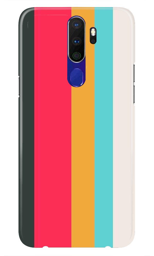 Color Pattern Mobile Back Case for Oppo A9 2020  (Design - 369)