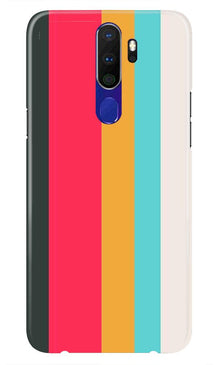 Color Pattern Mobile Back Case for Oppo A5 2020  (Design - 369)