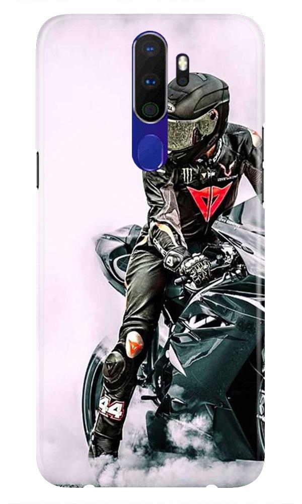 Biker Mobile Back Case for Oppo A9 2020  (Design - 383)