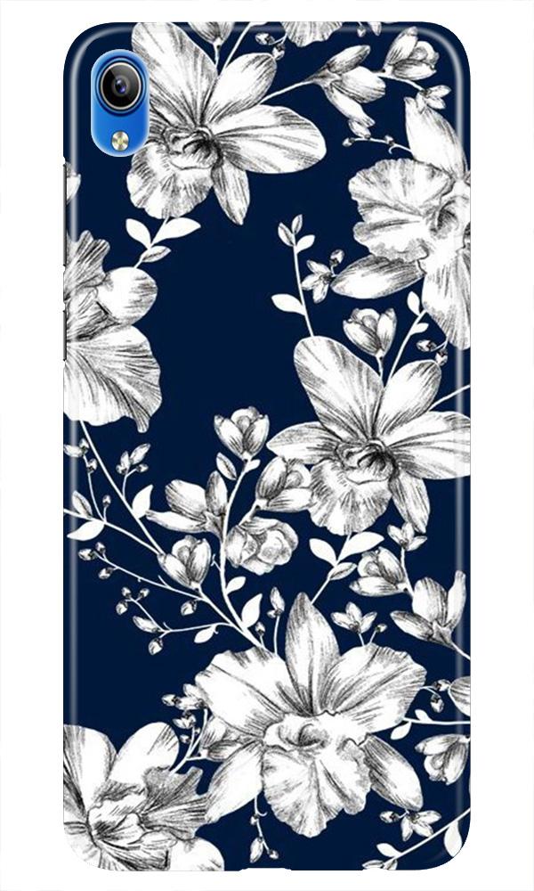 White flowers Blue Background Case for Asus Zenfone Lite L1