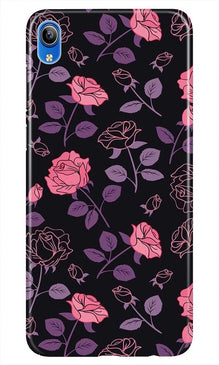 Rose Black Background Mobile Back Case for Asus Zenfone Lite L1 (Design - 27)