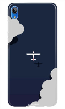 Clouds Plane Mobile Back Case for Asus Zenfone Lite L1 (Design - 196)
