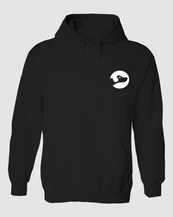 White Dog Hoodie