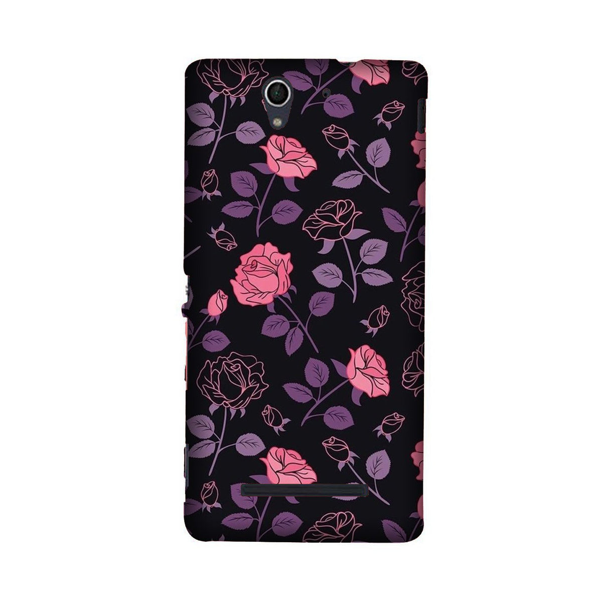 Rose Pattern Case for Sony C3