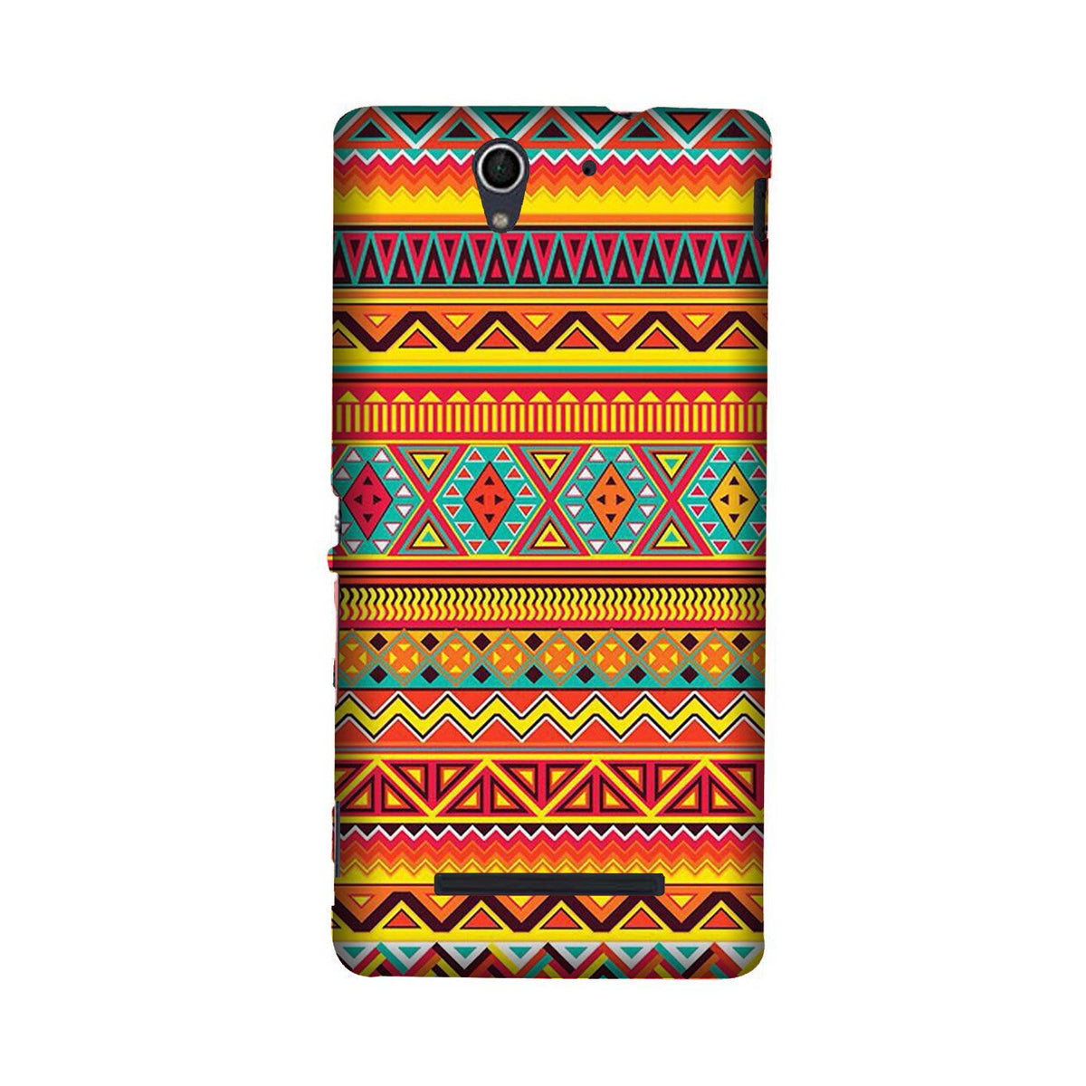 Zigzag line pattern Case for Sony C3