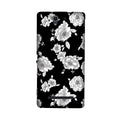 White flowers Black Background Case for Sony C3