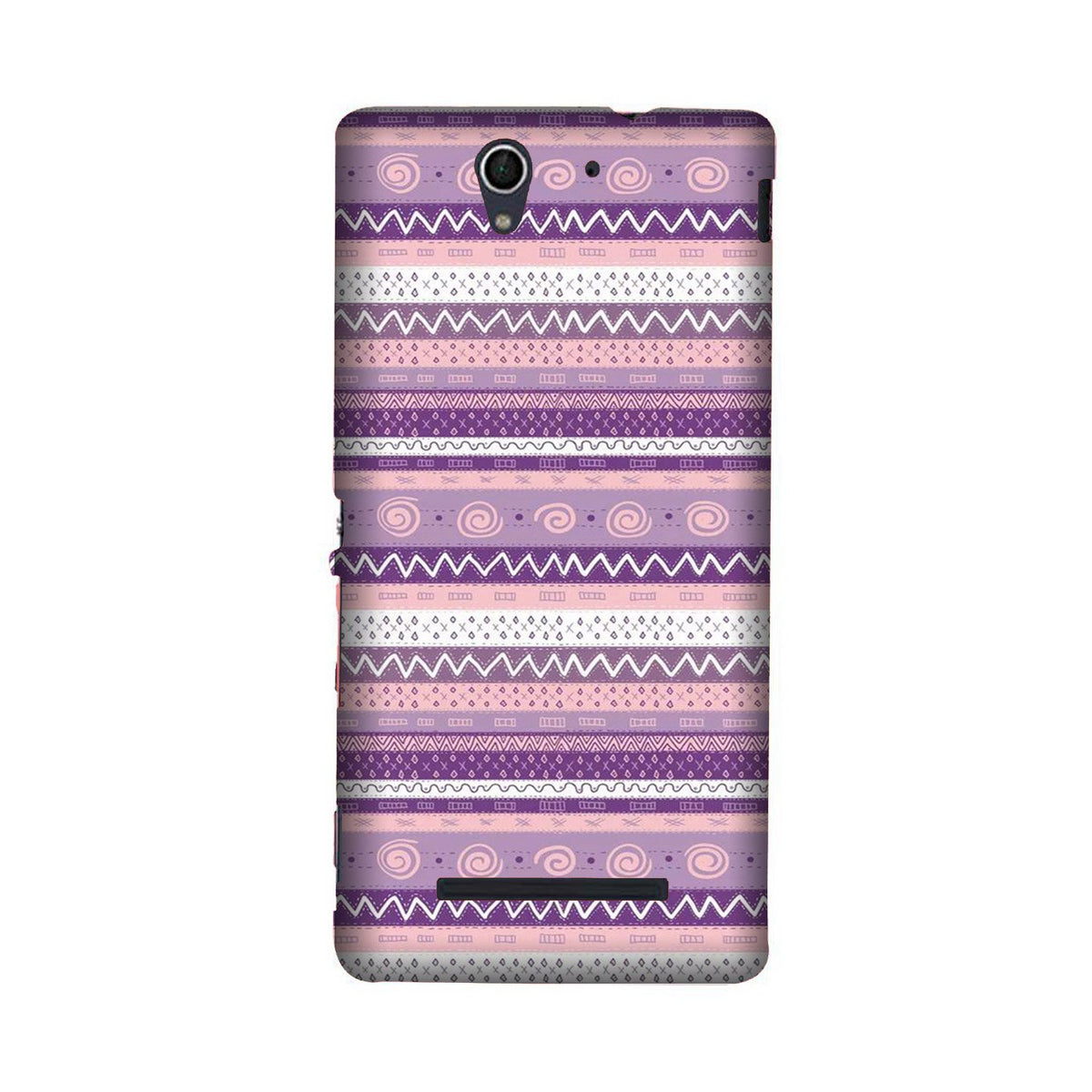 Zigzag line pattern3 Case for Sony C3