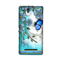 Blue Butterfly Case for Sony C3