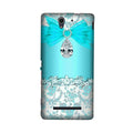 Shinny Blue Background Case for Sony C3