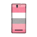 Pink white pattern Case for Sony C3