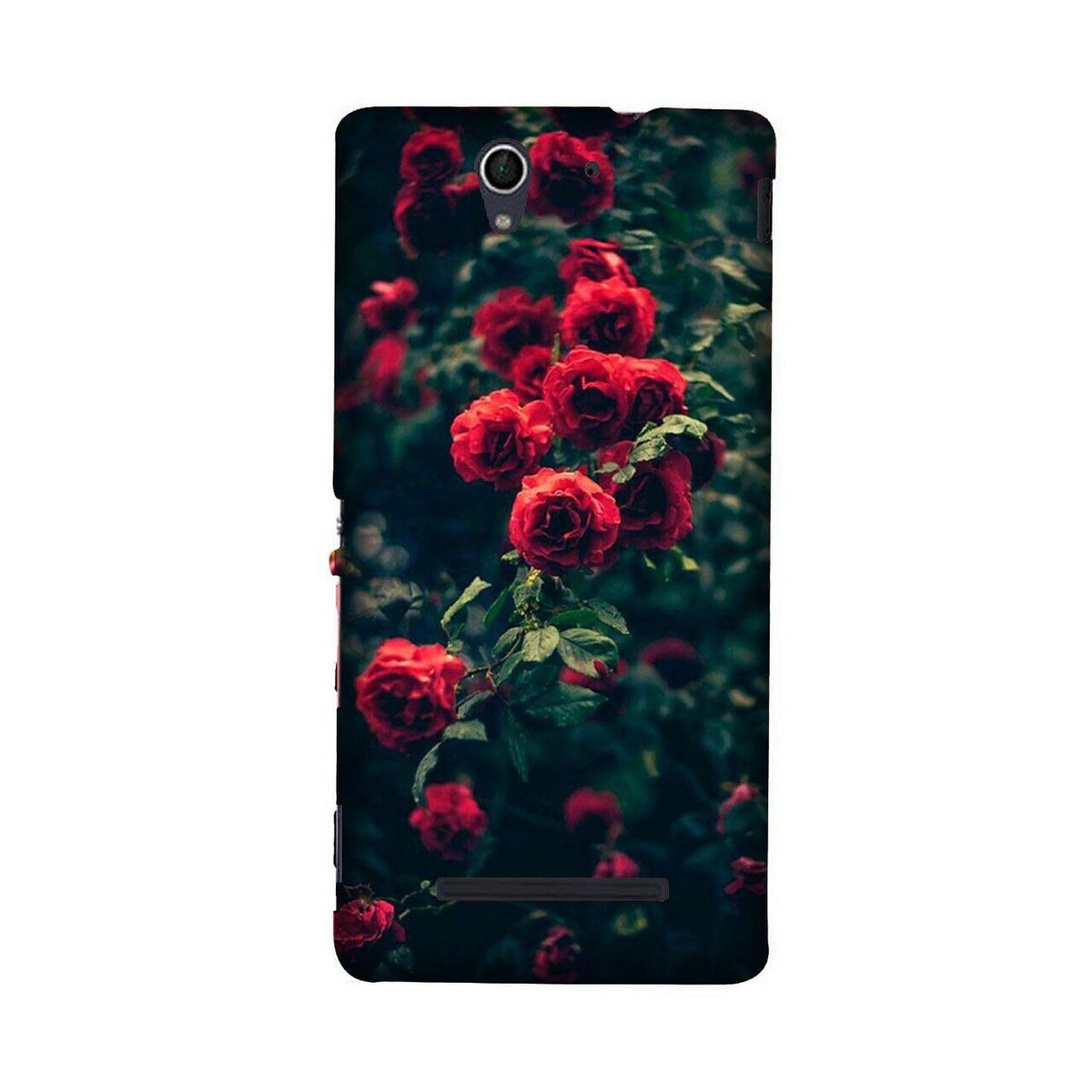 Red Rose Case for Sony C3