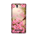 Pink flowers Case for Sony C3