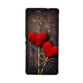 Red Hearts Case for Sony C3