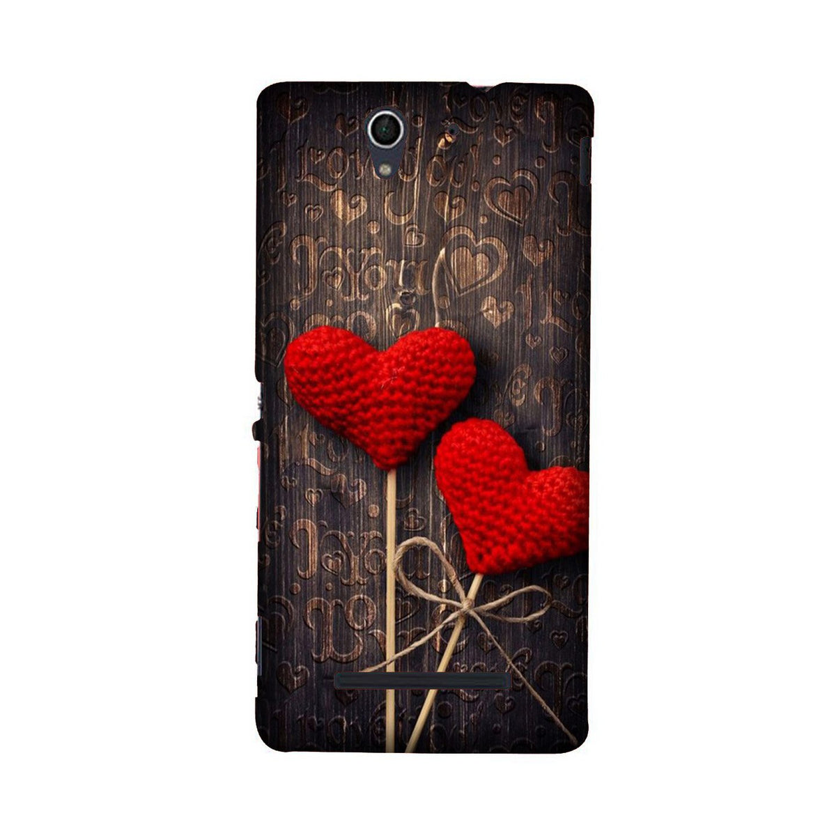 Red Hearts Case for Sony C3