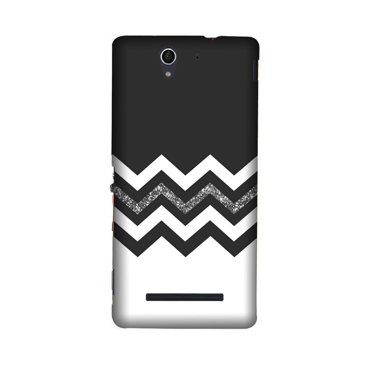 Black white Pattern2Case for Sony C3