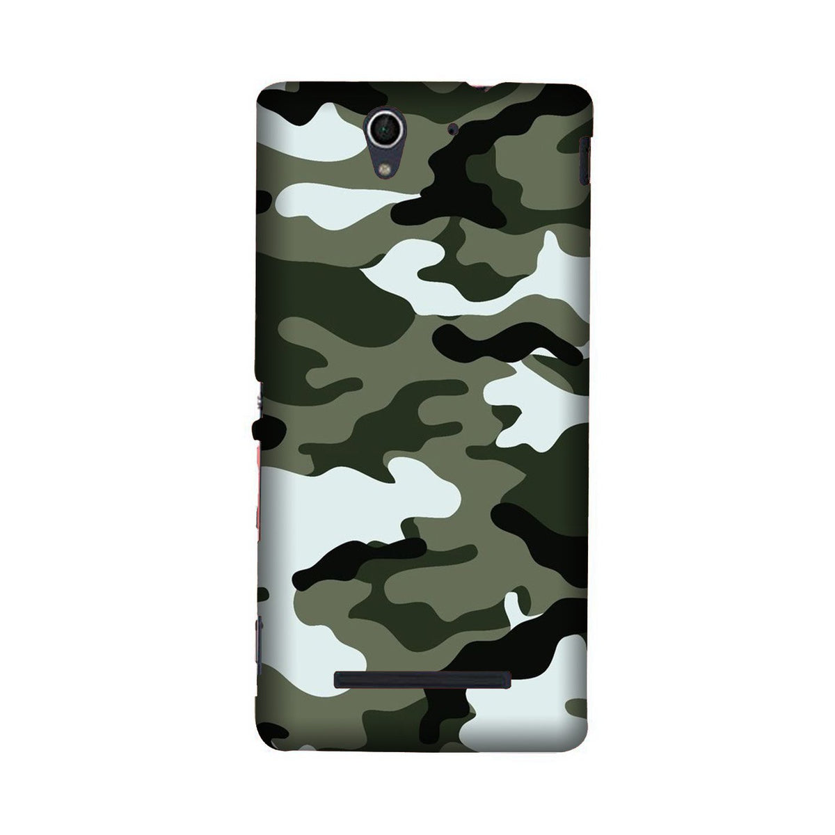 Army Camouflage Case for Sony C3  (Design - 108)