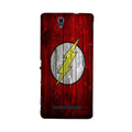 Flash Superhero Case for Sony C3  (Design - 116)