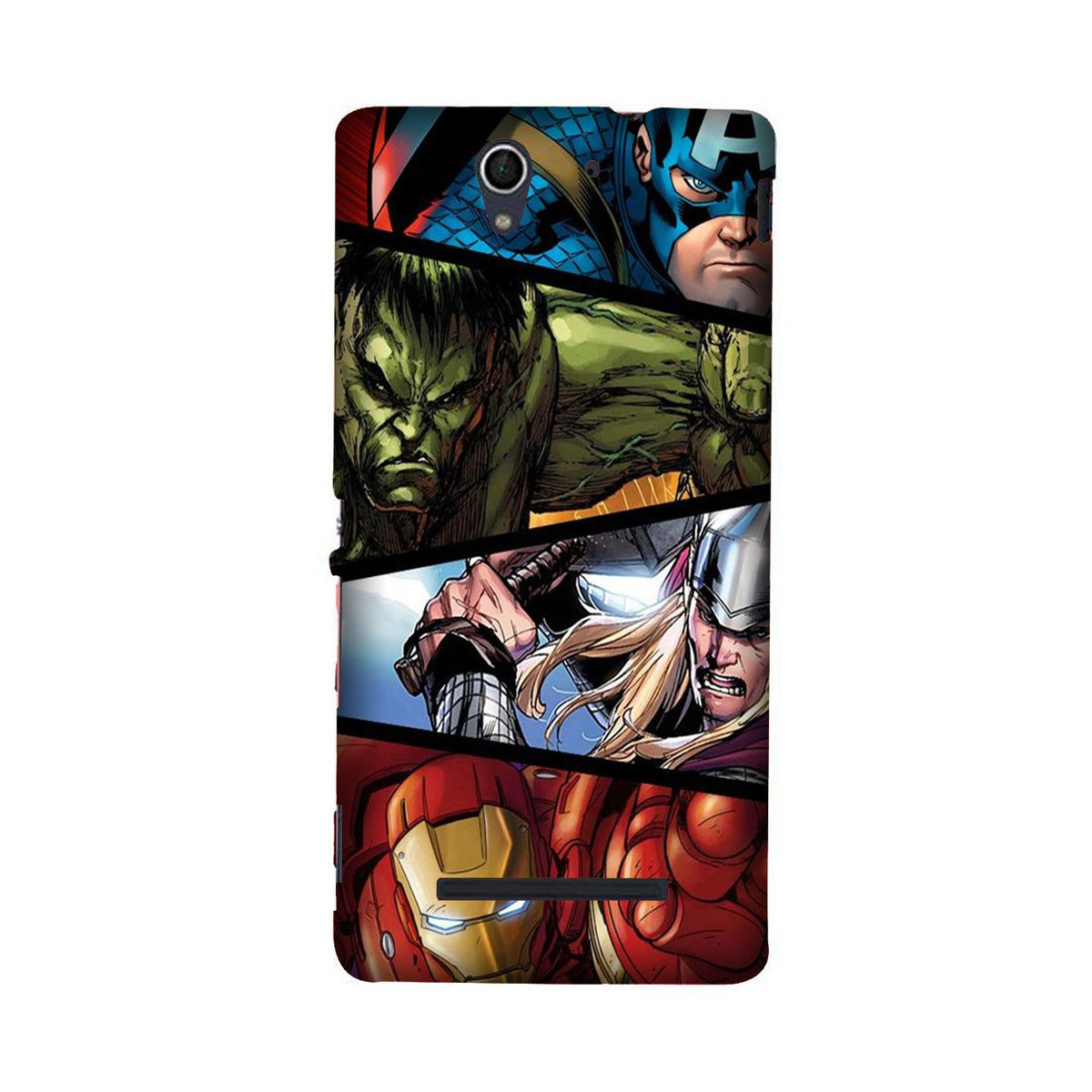 Avengers Superhero Case for Sony C3  (Design - 124)