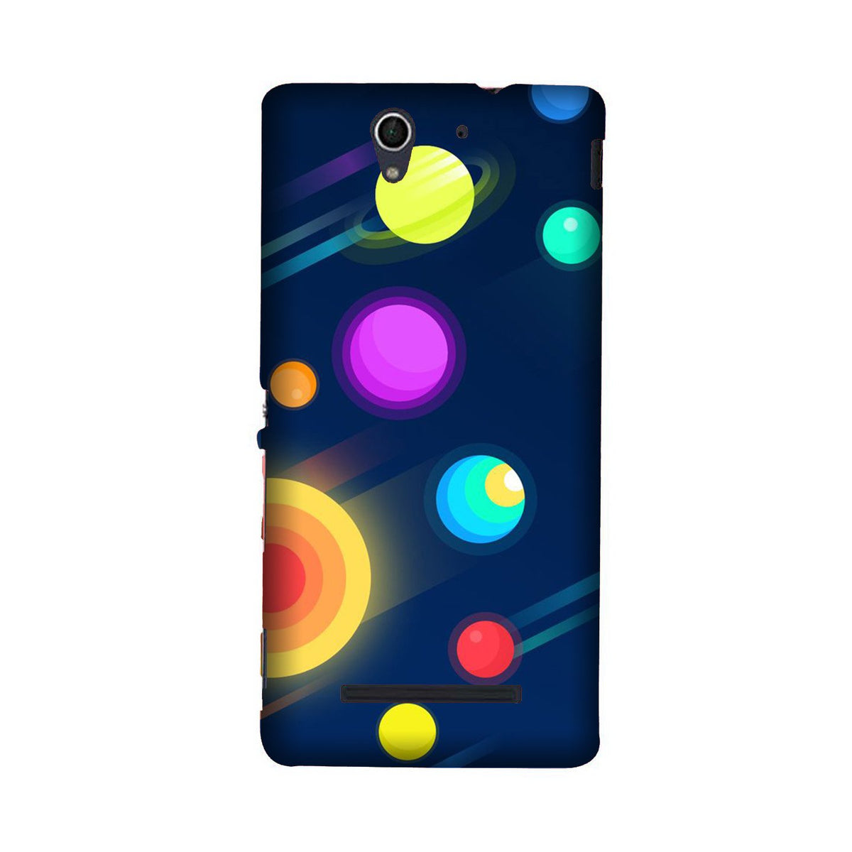 Solar Planet Case for Sony C3 (Design - 197)