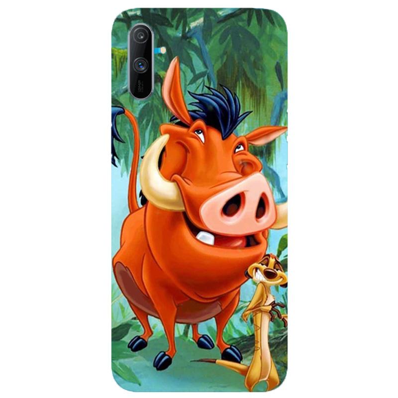Timon and Pumbaa Mobile Back Case for Realme C3(Design - 305)