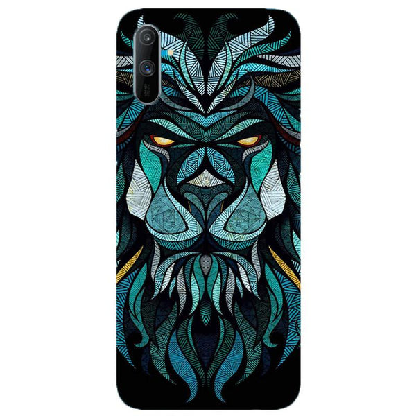Lion Mobile Back Case for Realme C3  (Design - 314)