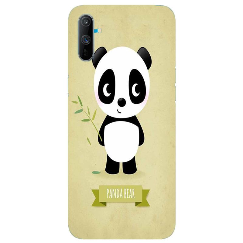 Panda Bear Mobile Back Case for Realme C3  (Design - 317)