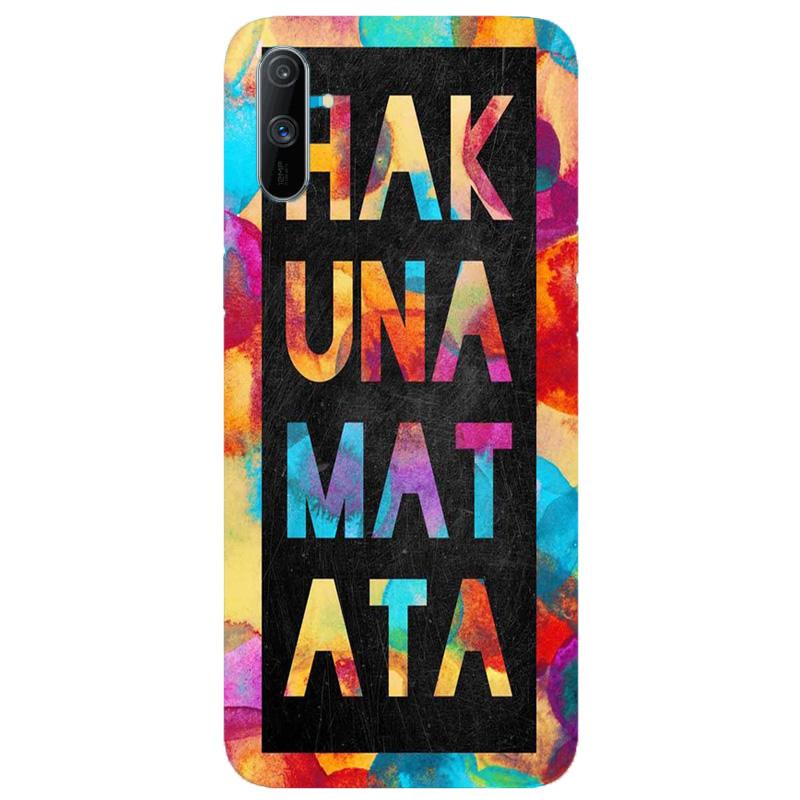 Hakuna Matata Mobile Back Case for Realme C3  (Design - 323)
