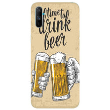 Drink Beer Mobile Back Case for Realme C3  (Design - 328)