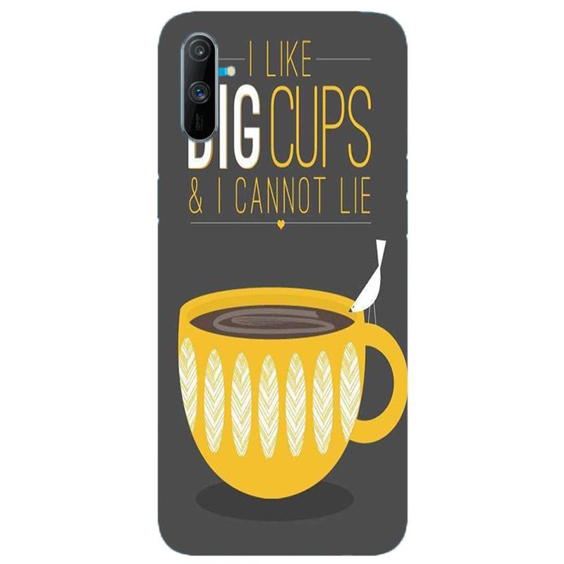 Big Cups Coffee Mobile Back Case for Realme C3  (Design - 352)