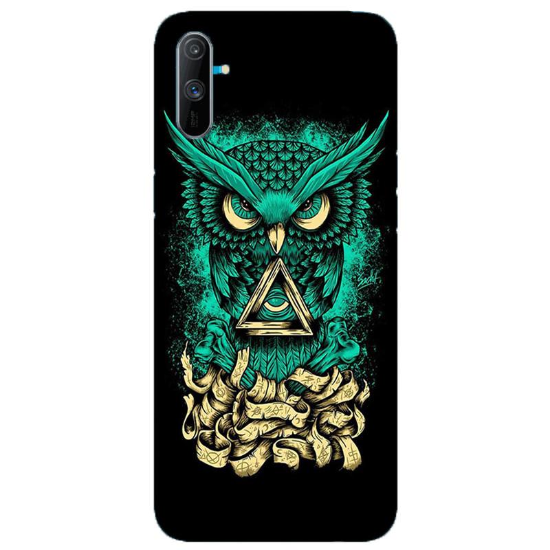 Owl Mobile Back Case for Realme C3  (Design - 358)