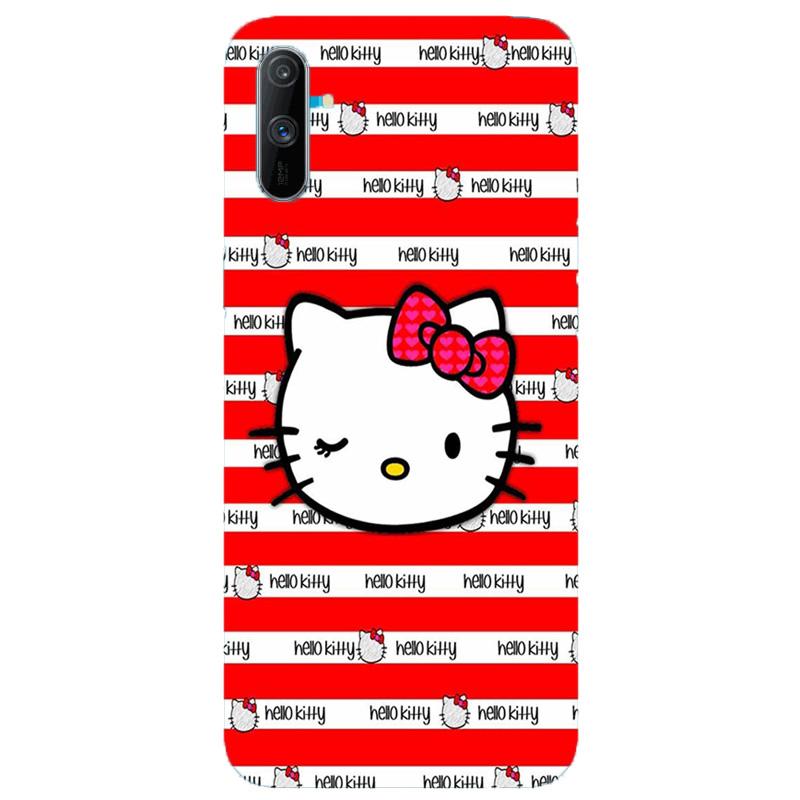 Hello Kitty Mobile Back Case for Realme C3  (Design - 364)