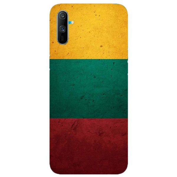 Color Pattern Mobile Back Case for Realme C3  (Design - 374)