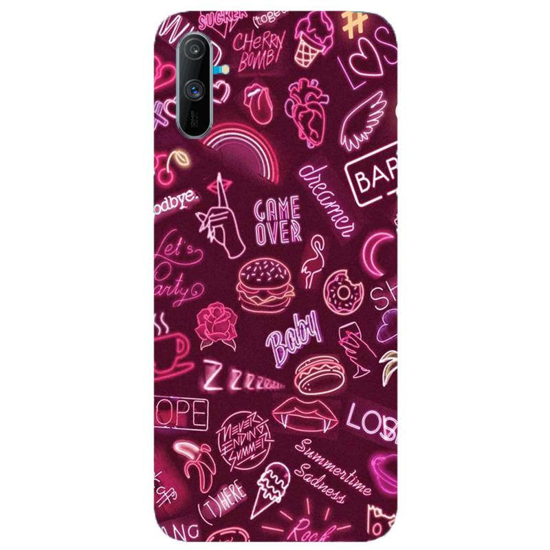 Party Theme Mobile Back Case for Realme C3  (Design - 392)