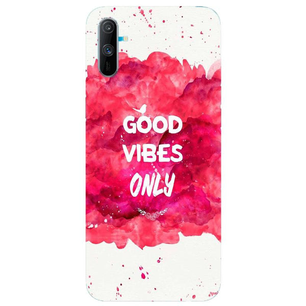 Good Vibes Only Mobile Back Case for Realme C3  (Design - 393)