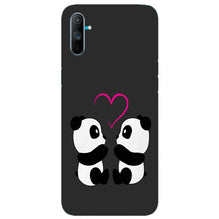 Panda Love Mobile Back Case for Realme C3  (Design - 398)
