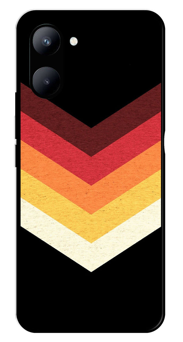 MultiColor Arrow Metal Mobile Case for Realme C33   (Design No -04)
